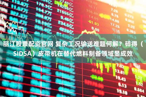 丽江股票配资官网 复杂工况输送难题何解？碎得（SIDSA）皮带机在替代燃料制备领域显成效